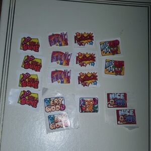 Motivational Reward Stickers Pack - Colorful Assorted Classroom Praise